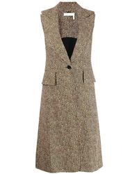 Chloé Ärmelloser Mantel - Braun