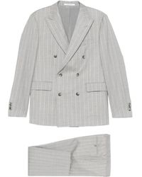 Tagliatore - Pinstripe Double-Breasted Blazer - Lyst