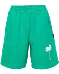 Palm Angels - The Palm Cotton Track Shorts - Lyst
