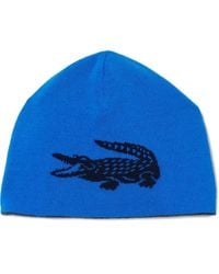 Lacoste - Wool Beanie Hat - Lyst