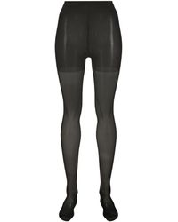 Wolford - Individual 10 Control Top Sheer Tights - Lyst