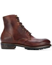 AJMONE Ankle Lace-up Boots - Brown