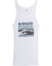 RE/DONE - Ribbed Graphic Tank - Lyst