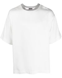 Giorgio Armani - Short-sleeve Lyocell T-shirt - Lyst