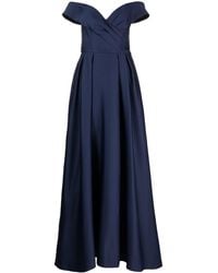 Marchesa - Duchess Satin-Finish Ball Gown - Lyst