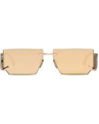 Dolce & Gabbana - Crystal-Embellished Rectangle-Frame Sunglasses - Lyst