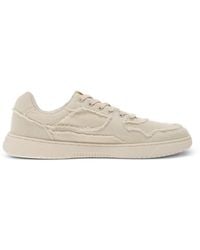 Be Lenka - Zing Denim Frayed-Edge Panelled Sneakers - Lyst