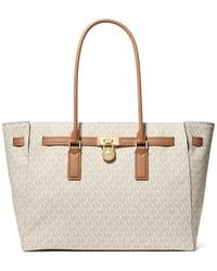 MICHAEL Michael Kors - Hamilton Moderne Large Signature Logo Tote Bag - Lyst