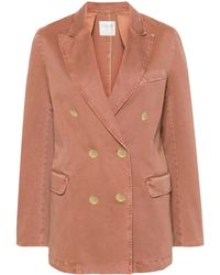 Forte Forte - Blazer Doppiopetto Con Revers A Lancia - Lyst