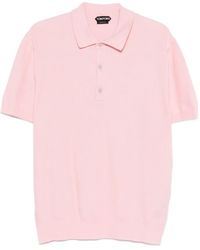 Tom Ford - Fine-Knit Polo Shirt - Lyst