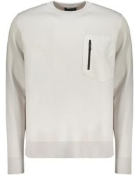 Herno - Sweater Met Rits En Zak - Lyst