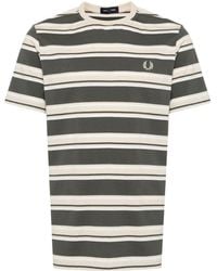 Fred Perry - Gestreiftes T-Shirt - Lyst
