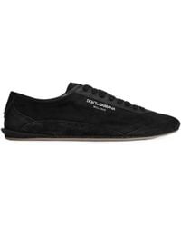 Dolce & Gabbana - Panelled Logo-Print Sneakers - Lyst