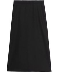 Balenciaga - A-line Flared Wool Skirt - Lyst