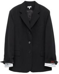 Loewe - Anagram-Embroidered Layered-Cuff Blazer - Lyst