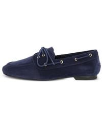 Frau - Suede Boat Loafers - Lyst