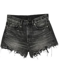R13 - Gerafelde Shorts Met Franje - Lyst