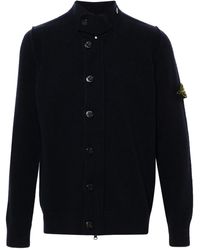 Stone Island - Trui Met Hoge Hals En Compass-Logopatch - Lyst