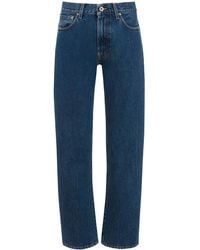 JW Anderson - High-Rise Straight-Leg Denim Jeans - Lyst