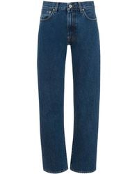 JW Anderson - High-Rise Straight-Leg Denim Jeans - Lyst