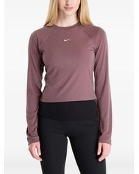 Nike - Top De Canalé Con Manga Larga - Lyst