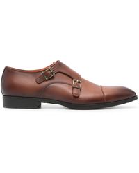 Santoni - Monk-Schuhe aus Leder - Lyst