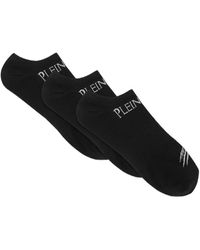 Philipp Plein - Logo-Detail Socket Socks (Pack Of Three) - Lyst