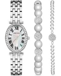 Anne Klein - Classic Crystal 22Mm Watch - Lyst