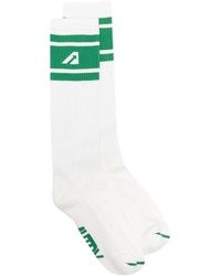 Autry - Logo-Intarsia Ribbed Socks - Lyst