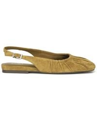 Ash - Bibi Ruched Slingback Ballet Flats - Lyst