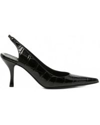 Magda Butrym - Croc-Effect Slingback Pumps - Lyst