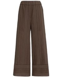 Brunello Cucinelli - Techno Cotton Poplin Broderie Anglaise Track Trousers - Lyst