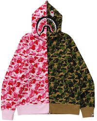 A Bathing Ape - Abc Camo Separate Shark Full-Zip Hoodie - Lyst