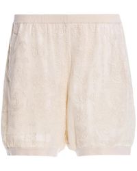 Agua Bendita - Maury Embroidered Shorts - Lyst