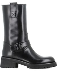 Alberto Fasciani - Isabel 9003 Buckle-Strap Biker Boots - Lyst