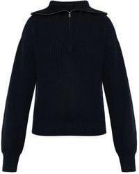 Officine Generale - Pullover mit Reißverschlusskragen - Lyst