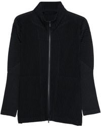 Homme Plissé Issey Miyake - Pleated Zip-Up Jacket - Lyst
