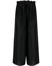 forte_forte - Habotai Silk Trousers - Lyst
