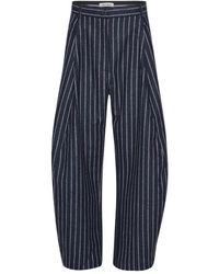 Henrik Vibskov - Shady Suiting Broek Met Wijde Pijpen En Krijtstreep - Lyst