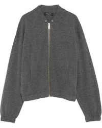 Fabiana Filippi - Zip-Front Button-Detail Cardigan - Lyst