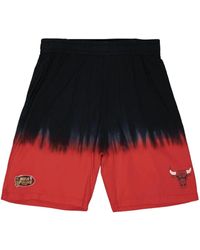 Mitchell & Ness - Nba Chicago Bulls Basketball-Shorts Mit Batikmuster - Lyst