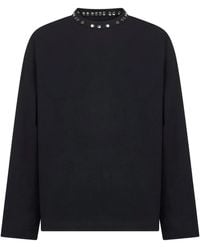 Jil Sander - Metal-Stud Crew-Neck Top - Lyst