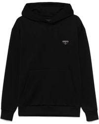 Prada - Sudadera Con Capucha Y Logo Triangular - Lyst