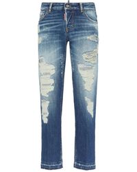 DSquared² - Jeans Met Gerafeld Effect - Lyst