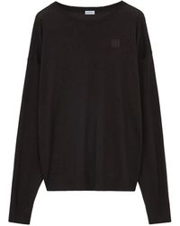 Loewe - Pullover Mit Logo-Stickerei - Lyst