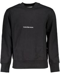 Calvin Klein - Logo-Embroidered Crew-Neck Sweater - Lyst