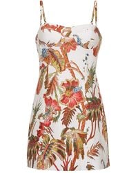 Cara Cara - Robe Courte Claudine À Fleurs - Lyst
