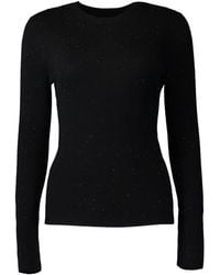 Michael Kors - Crystal-Embellished Long-Sleeve T-Shirt - Lyst