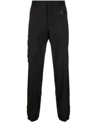Moschino - Rubberised-Logo Tailored Trousers - Lyst
