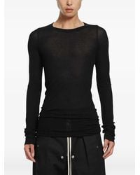 Rick Owens - Tower Ribbed-Knit Long-Sleeve T-Shirt - Lyst